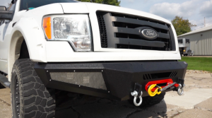 Ford F-150 Front Bumper - Fishbone Offroad - Winch Plate, Pelican FB22347 - Black - `09-`14 Ford F-150 Front Bumper - Fishbone Offroad - Winch Plate, Pelican FB22347 - Black - `09-`14